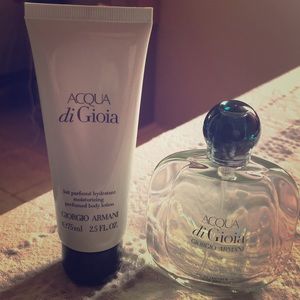 Acqua di Gioia body lotion and Hair mist